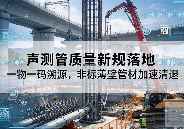 关岭声测管质量新规落地，一物一码溯源，非标薄壁管材加速清退