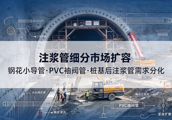 关岭注浆管细分市场扩容，隧道钢花小导管、PVC 袖阀管、桩基后注浆管需求分化